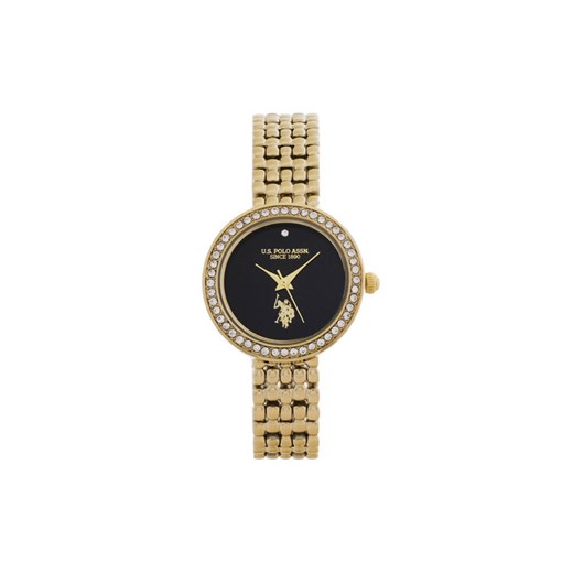U.S. Polo Assn. Zegarek Harmony USP8433BK Złoty ze sklepu MODIVO w kategorii Zegarki - zdjęcie 185022942