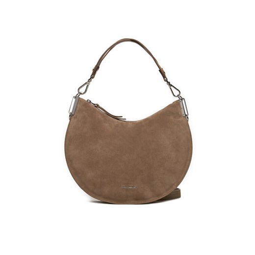 Coccinelle Torebka QKG Coccinellesunup Suede E1 QKG 13 02 01 Brązowy ze sklepu MODIVO w kategorii Torby Shopper bag - zdjęcie 185023264