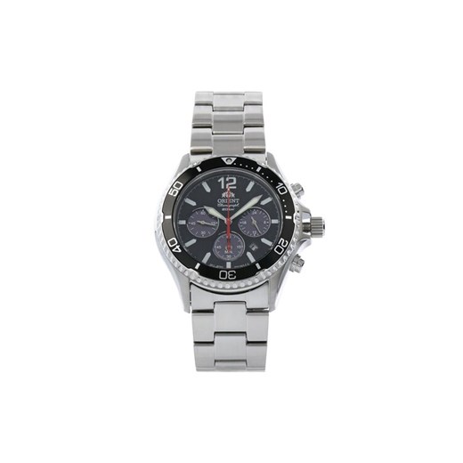 Orient Zegarek Mako Solar RA-TX0202B10B Srebrny ze sklepu MODIVO w kategorii Zegarki - zdjęcie 185023311