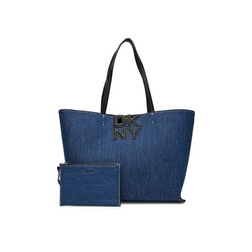 DKNY Torebka R52ADJ38 Niebieski ze sklepu MODIVO w kategorii Torby Shopper bag - zdjęcie 185023334