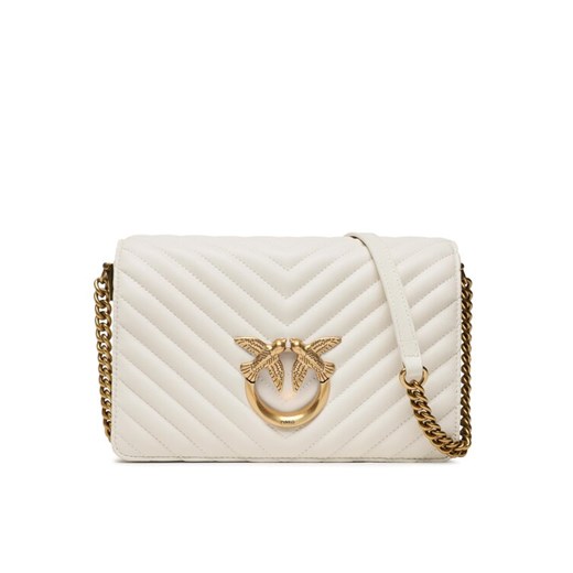 Pinko Torebka Love Click Classic PE 23 PLTT 100063 A0GK Écru ze sklepu MODIVO w kategorii Listonoszki - zdjęcie 185023353