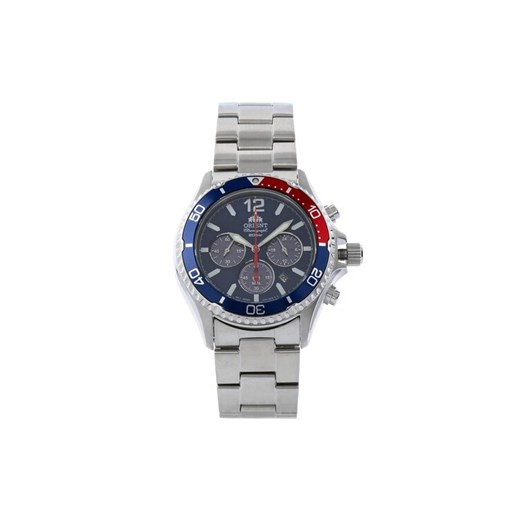 Orient Zegarek Mako Solar RA-TX0201L10B Srebrny ze sklepu MODIVO w kategorii Zegarki - zdjęcie 185023431