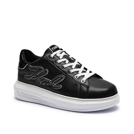 Karl Lagerfeld Skórzane sneakersy KAPRI Signia Emboss ze sklepu Gomez Fashion Store w kategorii Buty sportowe damskie - zdjęcie 185027730