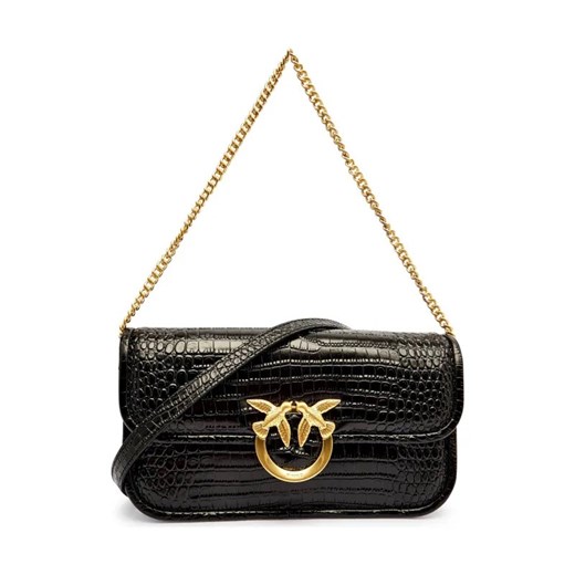 Pinko Skórzana torebka na ramię LOVE BOX BAGUETTE ze sklepu Gomez Fashion Store w kategorii Listonoszki - zdjęcie 185027733