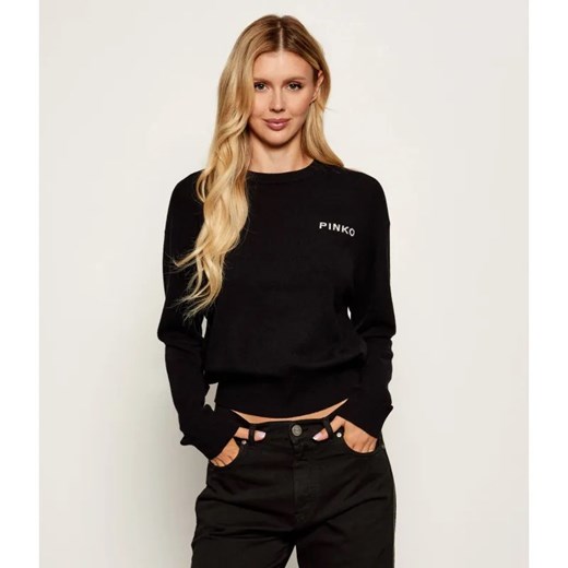 Pinko Wełniany sweter | Loose fit | z dodatkiem kaszmiru ze sklepu Gomez Fashion Store w kategorii Swetry damskie - zdjęcie 185028014