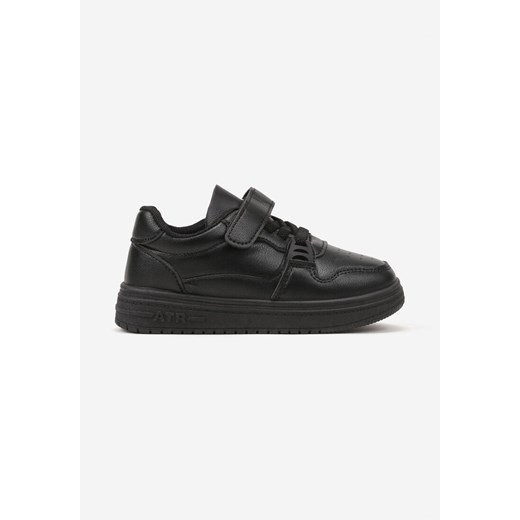 Czarne Buty Sportowe Sneakersy z Ozdobną Aplikacją Venlorie ze sklepu born2be.pl w kategorii Buty sportowe dziecięce - zdjęcie 185030320