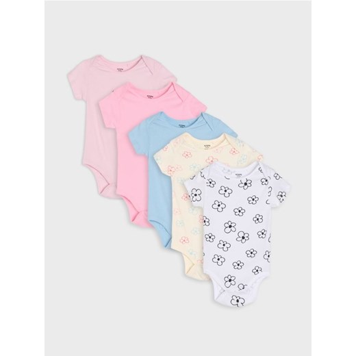Sinsay - Body 5 pack - biały ze sklepu Sinsay w kategorii Odzież dla niemowląt - zdjęcie 185032111