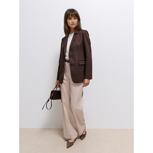 Mohito - Ciemnobrązowa marynarka - brązowy Mohito 40 Mohito