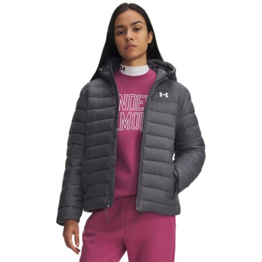 Damska kurtka puchowa pikowana Under Armour UA Sportswear Insulate Jkt - szara ze sklepu Sportstylestory.com w kategorii Kurtki damskie - zdjęcie 185032872