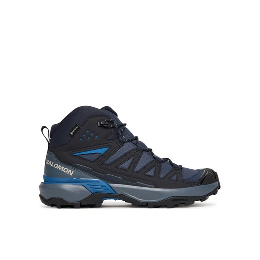 Trekkingi Salomon X Ultra 360 Mid Gore-Tex L47864800 Granatowy ze sklepu eobuwie.pl w kategorii Buty trekkingowe męskie - zdjęcie 185034012