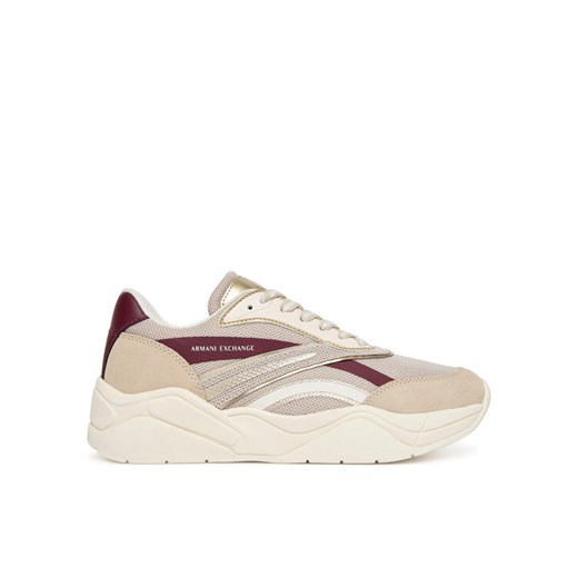 Armani Exchange Sneakersy XW001618 AF17444 MZ288 Beżowy ze sklepu MODIVO w kategorii Buty sportowe damskie - zdjęcie 185034642