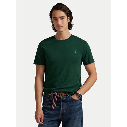 Polo Ralph Lauren T-Shirt 710740727099 Zielony Custom Slim Fit ze sklepu MODIVO w kategorii T-shirty męskie - zdjęcie 185034660