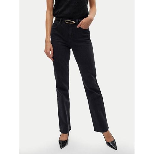 Vero Moda Jeansy Tessa 10315432 Czarny Straight Fit ze sklepu MODIVO w kategorii Jeansy damskie - zdjęcie 185034732