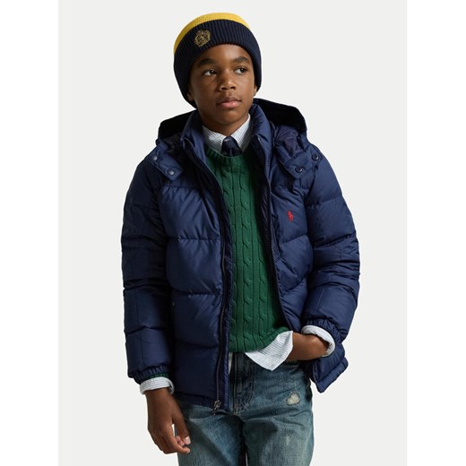 Polo Ralph Lauren Kurtka puchowa 323969861002 Granatowy Regular Fit ze sklepu MODIVO w kategorii Kurtki chłopięce - zdjęcie 185034742