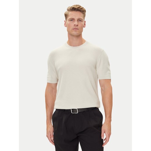 BOSS T-Shirt H-Ianni 50543161 Écru Regular Fit ze sklepu MODIVO w kategorii T-shirty męskie - zdjęcie 185034794