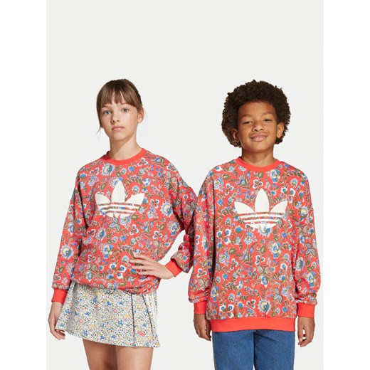 adidas Bluza Liberty London JV7827 Czerwony Loose Fit ze sklepu MODIVO w kategorii Bluzy chłopięce - zdjęcie 185034832