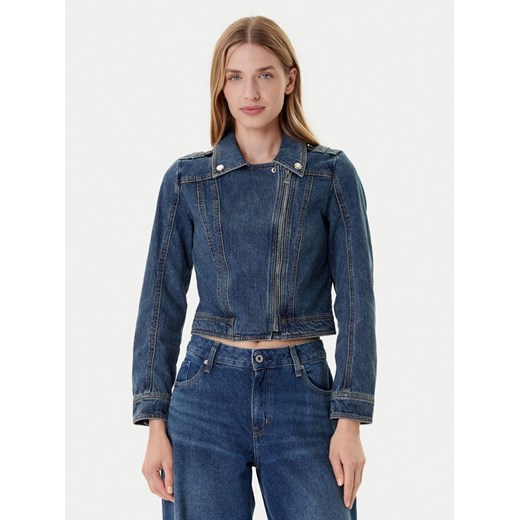 Morgan Kurtka jeansowa 252-GPERF Granatowy Regular Fit ze sklepu MODIVO w kategorii Kurtki damskie - zdjęcie 185034834