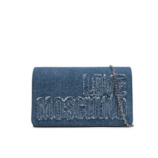 LOVE MOSCHINO Torebka JC4247PP0MKM0750 Niebieski ze sklepu MODIVO w kategorii Kopertówki - zdjęcie 185034941