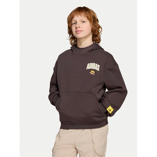 adidas Bluza The Simpsons JL9181 Brązowy Loose Fit ze sklepu MODIVO w kategorii Bluzy dziewczęce - zdjęcie 185034942