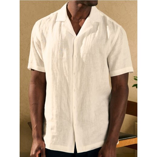 Sinsay - Lniana koszula - biały Sinsay L okazyjna cena Sinsay