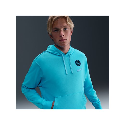 Męska bluza piłkarska z kapturem Nike Inter Mediolan Club - Niebieski ze sklepu Nike poland w kategorii Bluzy męskie - zdjęcie 185038202