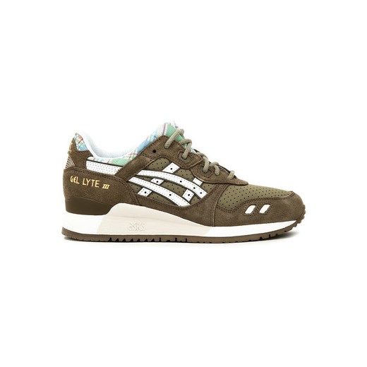 Asics Buty Gel-Lyte III - Oliwkowe Skórzane Sportowe Damskie - H587L 8501 Asics spartoo szary casual