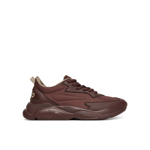 HUGO Sneakersy Leon 50536660 Brązowy ze sklepu MODIVO w kategorii Buty sportowe damskie - zdjęcie 185039030