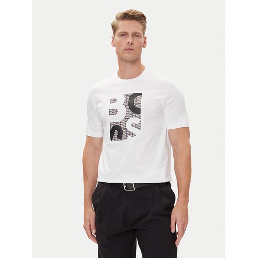 BOSS T-Shirt H-Thompson 655 50543901 Biały Regular Fit ze sklepu MODIVO w kategorii T-shirty męskie - zdjęcie 185039041