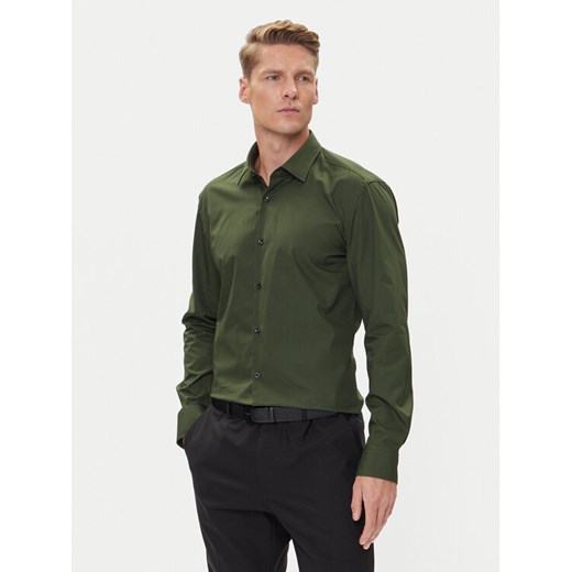 HUGO Koszula Kenno 50289499 Zielony Slim Fit ze sklepu MODIVO w kategorii Koszule męskie - zdjęcie 185039073