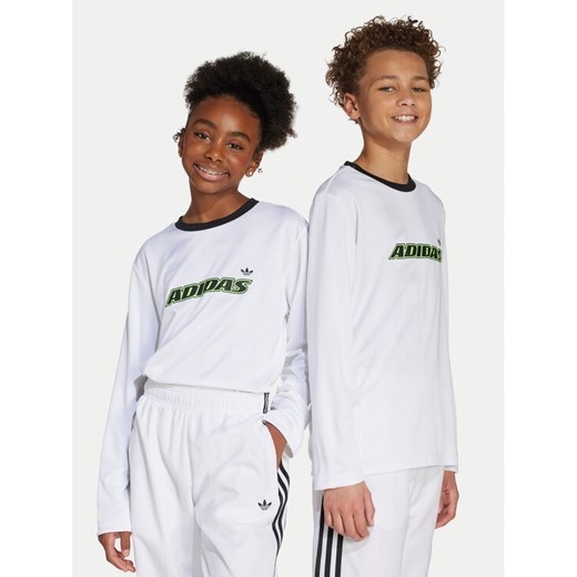 adidas Bluzka JV8662 Biały Loose Fit ze sklepu MODIVO w kategorii T-shirty chłopięce - zdjęcie 185039083