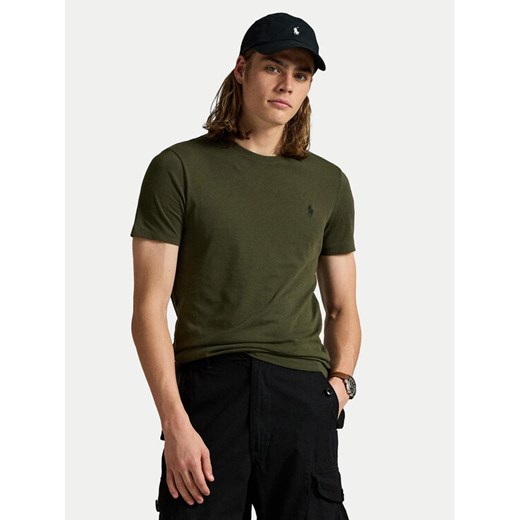 Polo Ralph Lauren T-Shirt 710671438180 Zielony Custom Slim Fit ze sklepu MODIVO w kategorii T-shirty męskie - zdjęcie 185039102