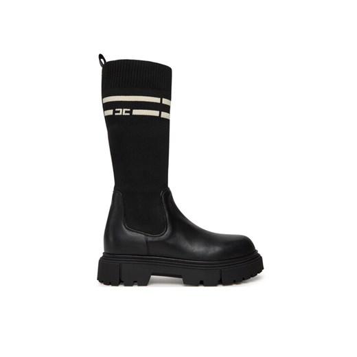 Elisabetta Franchi Kozaki Boot F4A6-E0427-1316 Czarny ze sklepu MODIVO w kategorii Buty zimowe dziecięce - zdjęcie 185039130