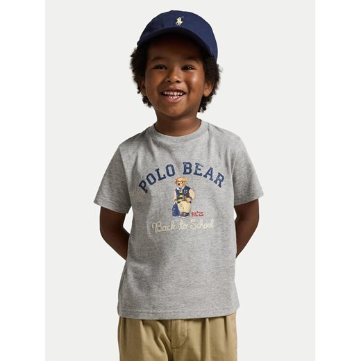Polo Ralph Lauren T-Shirt 322981178001 Szary Regular Fit ze sklepu MODIVO w kategorii T-shirty chłopięce - zdjęcie 185039131