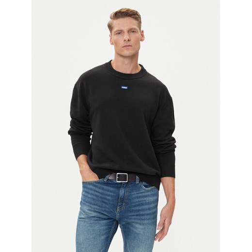HUGO Sweter San Casey-CP 50543784 Czarny Relaxed Fit ze sklepu MODIVO w kategorii Swetry męskie - zdjęcie 185039133