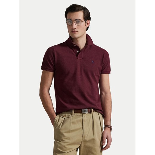 Polo Ralph Lauren Polo 710680784293 Bordowy Custom Slim Fit ze sklepu MODIVO w kategorii T-shirty męskie - zdjęcie 185039151
