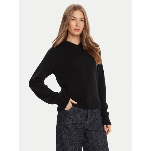 HUGO Sweter Solanu 50545092 Czarny Regular Fit ze sklepu MODIVO w kategorii Swetry damskie - zdjęcie 185039170
