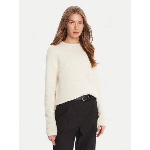 BOSS Sweter Febisan 50478315 Écru Regular Fit ze sklepu MODIVO w kategorii Swetry damskie - zdjęcie 185039172