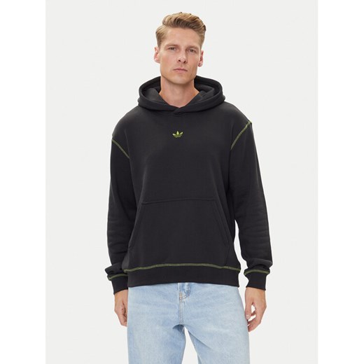adidas Bluza Distressed Graphic JY2730 Czarny Loose Fit ze sklepu MODIVO w kategorii Bluzy męskie - zdjęcie 185040782