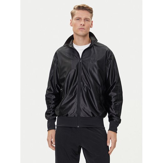 adidas Bluza Firebird Metallic JW5960 Czarny Loose Fit ze sklepu MODIVO w kategorii Bluzy męskie - zdjęcie 185040793