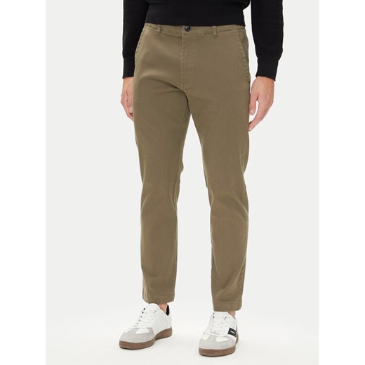 BOSS Chinosy Sanderson-L-2 50542986 Zielony Regular Fit ze sklepu MODIVO w kategorii Spodnie męskie - zdjęcie 185040830