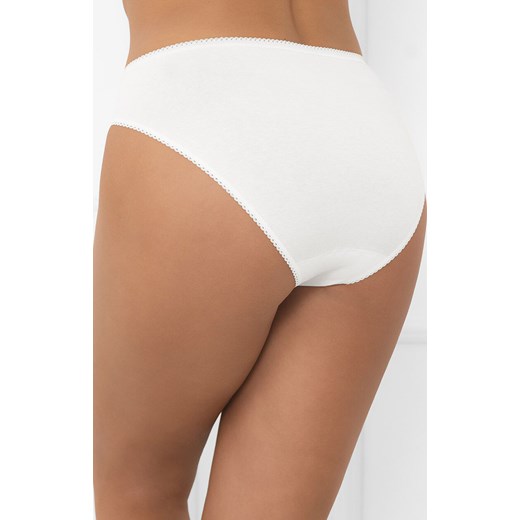 Figi damskie z koronką białe Libra midi, Kolor biały, Rozmiar S, Italian Fashion ze sklepu Intymna w kategorii Majtki damskie - zdjęcie 185041331