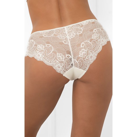 Figi damskie koronkowe ecru Soler bokser, Kolor ecru, Rozmiar S, Gee One ze sklepu Intymna w kategorii Majtki damskie - zdjęcie 185041341