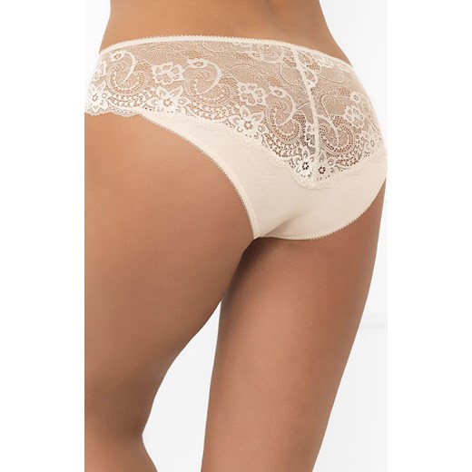 Figi damskie koronkowe beż pudrowy Soler mini, Kolor beż pudrowy, Rozmiar S, Italian Fashion ze sklepu Intymna w kategorii Majtki damskie - zdjęcie 185041354