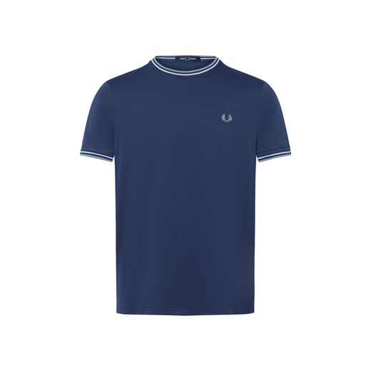 Fred Perry Koszulka męska Mężczyźni Bawełna granatowy jednolity ze sklepu vangraaf w kategorii T-shirty męskie - zdjęcie 185041944