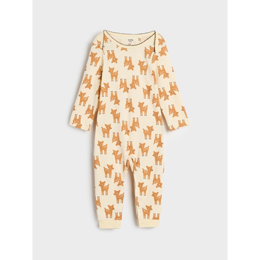 Sinsay - Śpiochy 2 pack - kremowy Sinsay 56 (Newborn) Sinsay