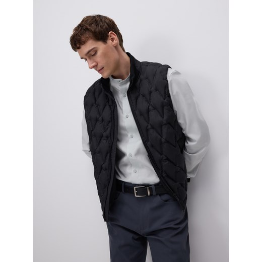 Reserved - Pikowana kamizelka - czarny ze sklepu Reserved w kategorii Kamizelki męskie - zdjęcie 185043613