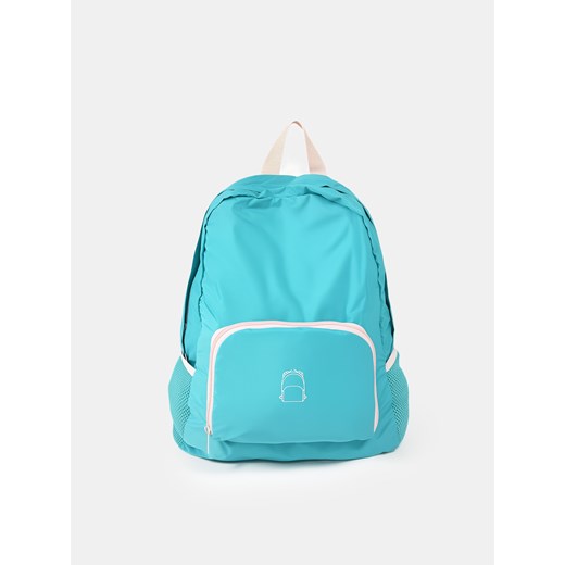 Sinsay - Lekki składany plecak w małą torebkę - turkusowy Sinsay One Size Sinsay