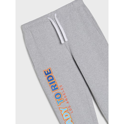 Sinsay - Spodnie z napisem - szary Sinsay 98 (2-3 l) Sinsay