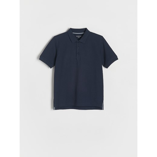 Reserved - T-shirt polo - granatowy ze sklepu Reserved w kategorii T-shirty chłopięce - zdjęcie 185045192