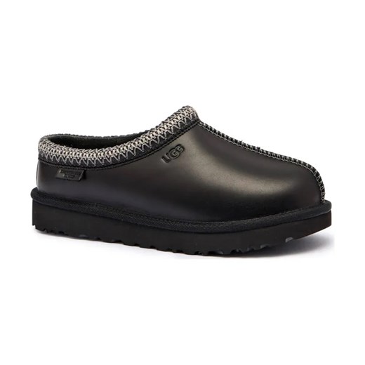 UGG Skórzane mule W TASMAN LTHR REGEN | z dodatkiem wełny ze sklepu Gomez Fashion Store w kategorii Kapcie damskie - zdjęcie 185045712
